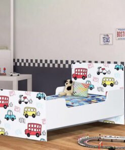 Vanilla Toddler Car Bed - 70x130 cm