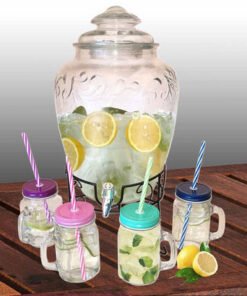 Amity 5-Piece Juice Dispenser with Metal Stand