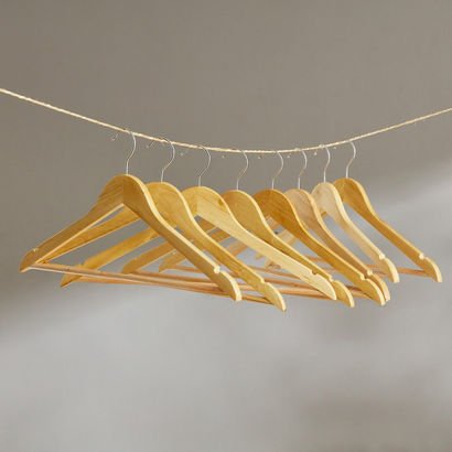 Forest Wooden Clothes Hanger - Set of 8