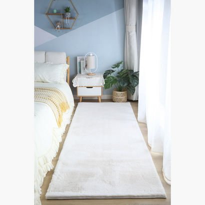 Faux Rabbit Fur Rug - 80x230 cm