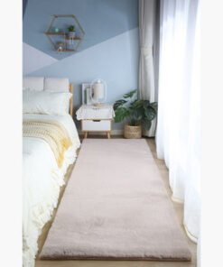 Faux Rabbit Fur Rug - 80x230 cm