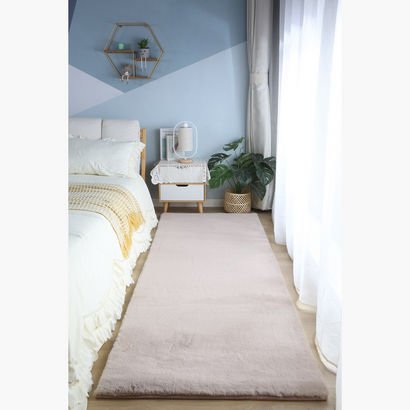 Faux Rabbit Fur Rug - 80x230 cm