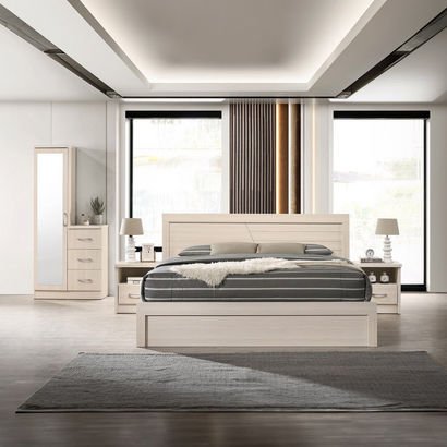 Valencia 5-Piece King Bedroom Set - 180x200 cm