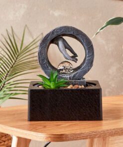 Belen Buddha Hand Fountain with Crystal Ball and L...
