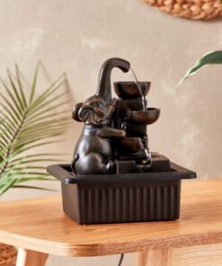 Belen Elephant Fountain with LED Light - 21x17x25 ...