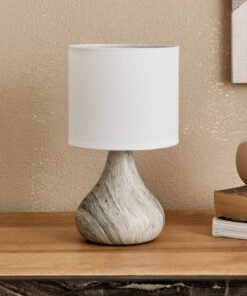 Clarc Ceramic Table Lamp with Marble Effect - 14x1...