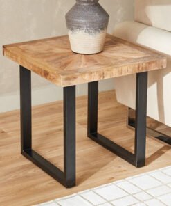 Cavon Florya Solid Wood End Table