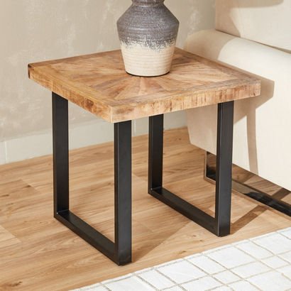 Cavon Florya Solid Wood End Table