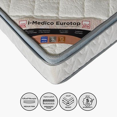 SleepNest iMedico Eurotop Medium Firm Rebonded Foa...