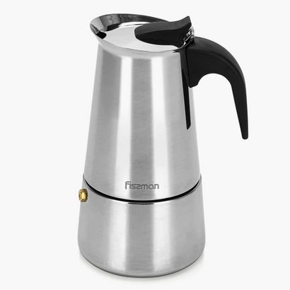 Fissman Stainless Steel Coffee Maker - 13x10x19 cm