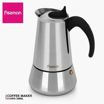 Fissman Stainless Steel Coffee Maker - 15x11x19.5 ...