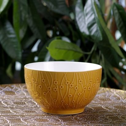 Fissman Ceramic Bowl - 14x14x7.2 cm