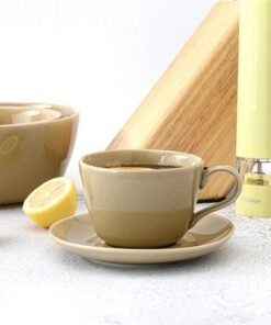 Fissman Ceramic Ceramic Cup and Saucer - 260 ml
