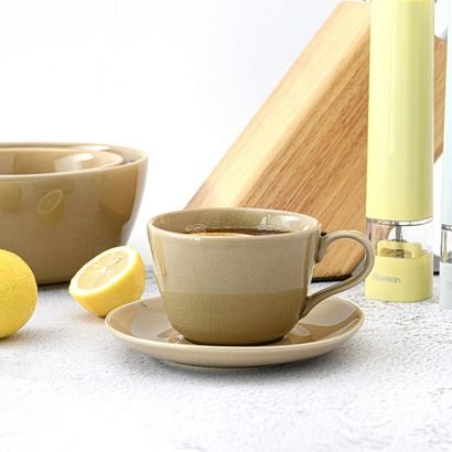 Fissman Ceramic Ceramic Cup and Saucer - 260 ml