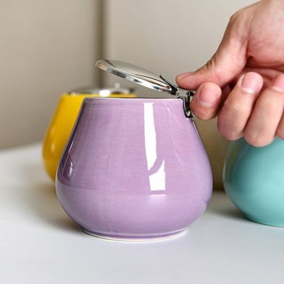 Fissman Ceramic Sugar Bowl - 600 ml