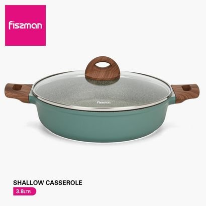 Fissman Aluminium Shallow Casserole - 3.8 L