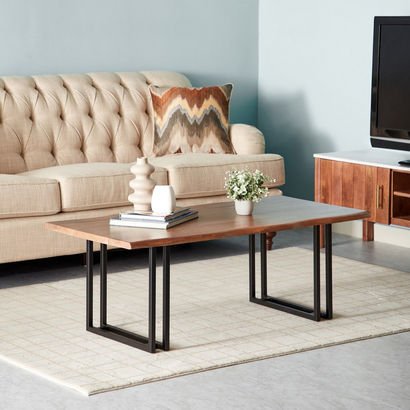 Vendra Montana Live Edge Solid Wood Coffee Table