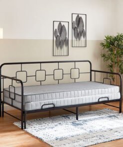 Urban Single Extendable Metal Day Bed - 90x200 cm