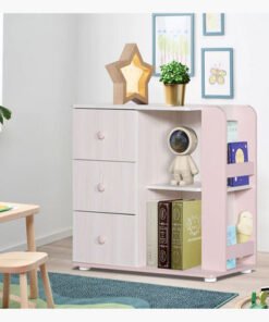 Anna 3-Drawer Open Shelves Dresser without Mirror