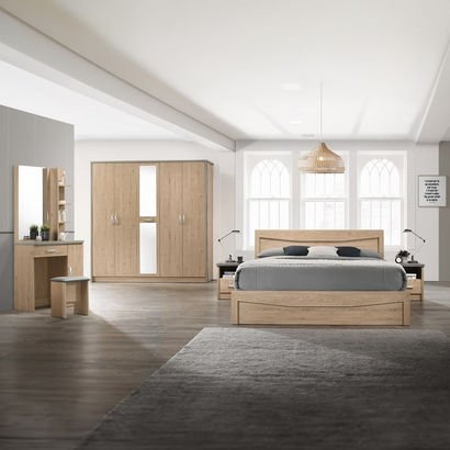 Crescent 6-Piece King Bedroom Set - 180x200 cm