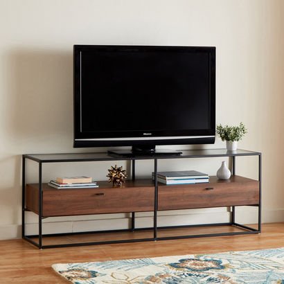 Ruby 1.6 Metre Glass Top TV Unit for TVs up to 70 ...