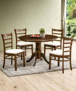 Cleo 4-Seater Round Dining Set