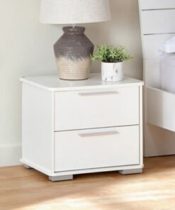 Frankfurt 2-Drawer Smart Nightstand with USB Charg...