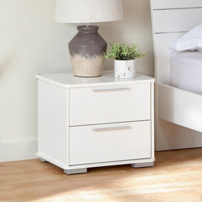 Frankfurt 2-Drawer Smart Nightstand with USB Charg...
