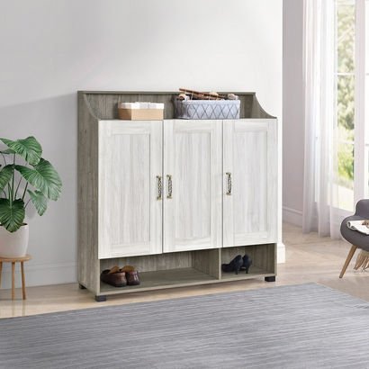 Angelic 26-Pair Shoe Cabinet with 3 Doors