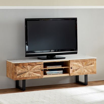 Cavon Florya 1.6 Metre Solid Wood TV Unit with Gen...