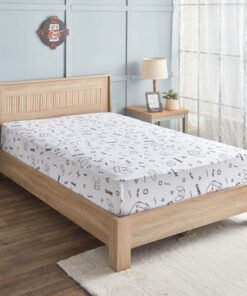 Gaming Doodle Soiree Microfibre Twin Fitted Sheet ...