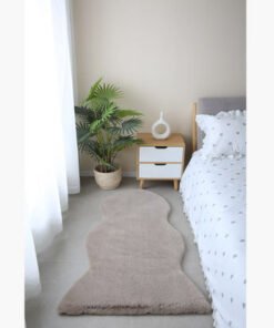 Faux Rabbit Fur Rug - 75x125 cm