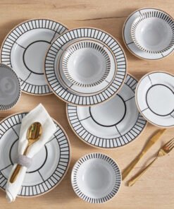 Premia 12-Piece Porcelain Dinner Set - Serves 4