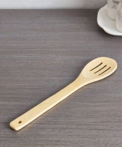 Bamboo Wood Slotted Spoon - 30 cm