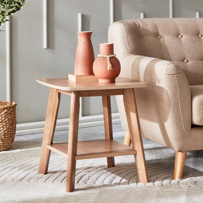 Nordic End Table with Shelf