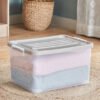 Juana Multipurpose Transparent Storage Box with Wh...