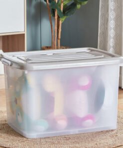 Juana Multipurpose Transparent Storage Box with Wh...