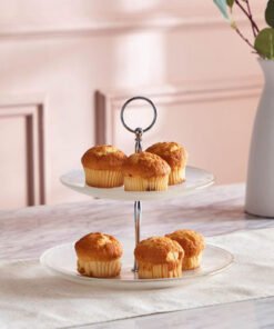 Vintage 2-Tier Cake Platter