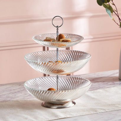Vintage 3-Tier Bowl Platter