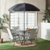 Vera Torino Outdoor 4-Chair and Table Set with Umb...