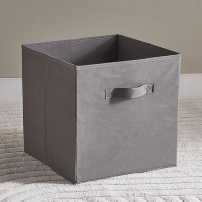 Olive Cube Fabric Box - 32x33x32 cm