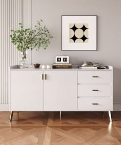Pearl 2-Door 3-Drawer Sideboard with Sintered Ston...