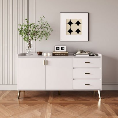 Pearl 2-Door 3-Drawer Sideboard with Sintered Ston...