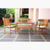 Vera Bahama 2+1+1 Seater Outdoor Sofa Set with Cof...