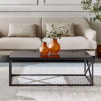 Melody Glass Top Coffee Table