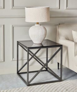 Melody Glass Top End Table