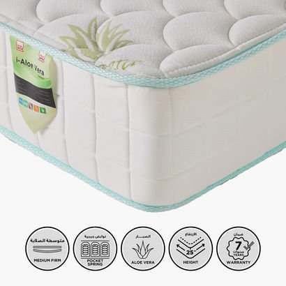 SleepNest iAloe Vera Medium Firm Pocket Spring Sup...