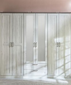 Angelic 6-Door Wardrobe with 2 Drawers