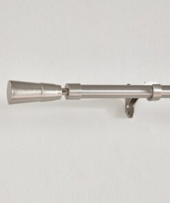 Crown 19mm Extendable Curtain Rod and Finial - 110...