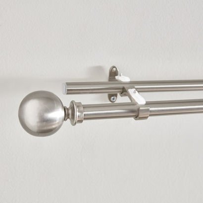 Ball 19mm Double Curtain Rod and Finial - 110-320 ...